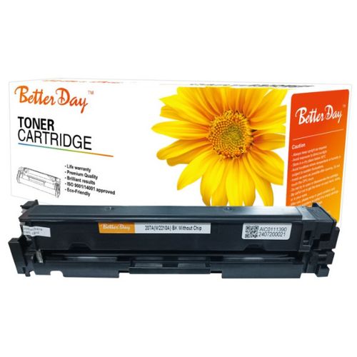 Toner BetterDay 207A(W2210A) M255/M283 zam. kaseta za HP Black 1.7k (bez cipa) slika 1