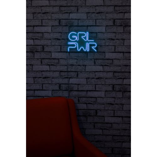 Wallity Ukrasna plastična LED rasvjeta, Girl Power - Blue slika 12