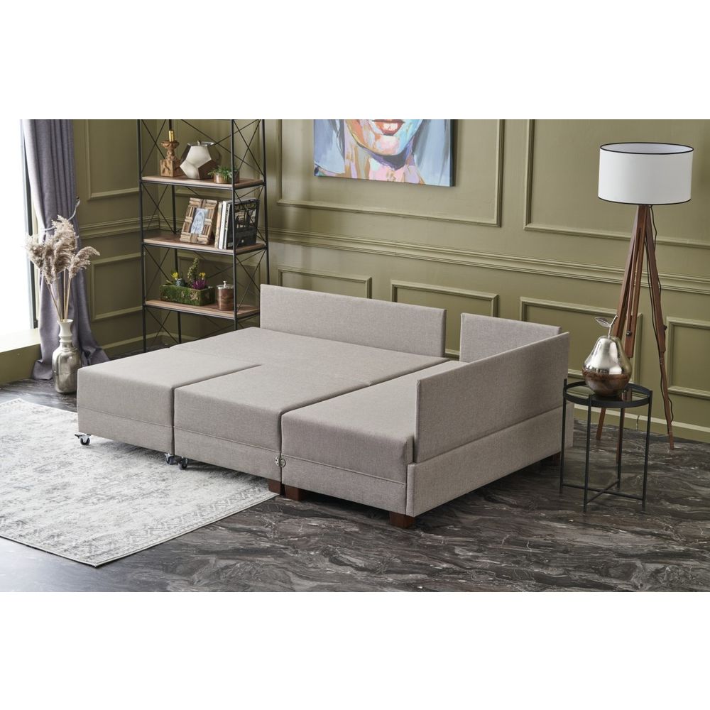 Ugaona Sofa na Razvlačenje 'Fly Right' - Cream Cream slika 3