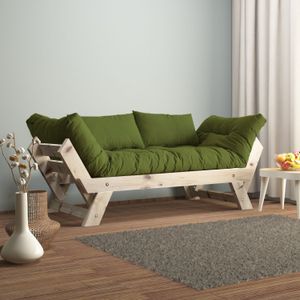 Dvosjed sofa CPT8112-210 - boje: Prirodna, Zelena i Vrtna