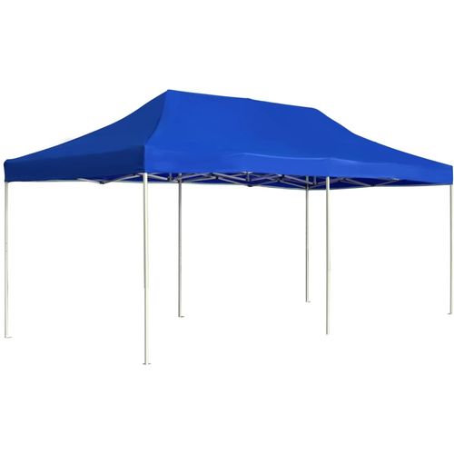 Profesionalni sklopivi šator za zabave 6 x 3 m plavi slika 9