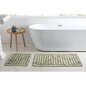 Cottonkt 000204 Green Bathmat Set (2 Pieces)