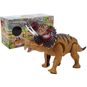 Dinosaur Triceratops na baterije žuto - crni