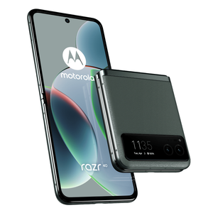 Motorola Moto razr 40 DS Sage Green PAYA0021RS Motorola Moto razr 40, XT2323-1,  6.9" Flex V. AMOLED 1080x2640 px,144Hz, 21:9, Second AMOLED 1.5" 194 x 368px, SM7450-AB 8 Core, 8GB/256GB, Main 64MP+13MP wide, AF, Las. AF, Front 32MP,AGPS,LTEPP,SUPL,GLON., BT 5.3, NFC, Type-C, 4200mAh, S. Green