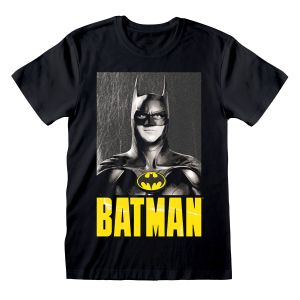 Majica Kratkih Rukava Batman Keaton - Crna Uniseks XL