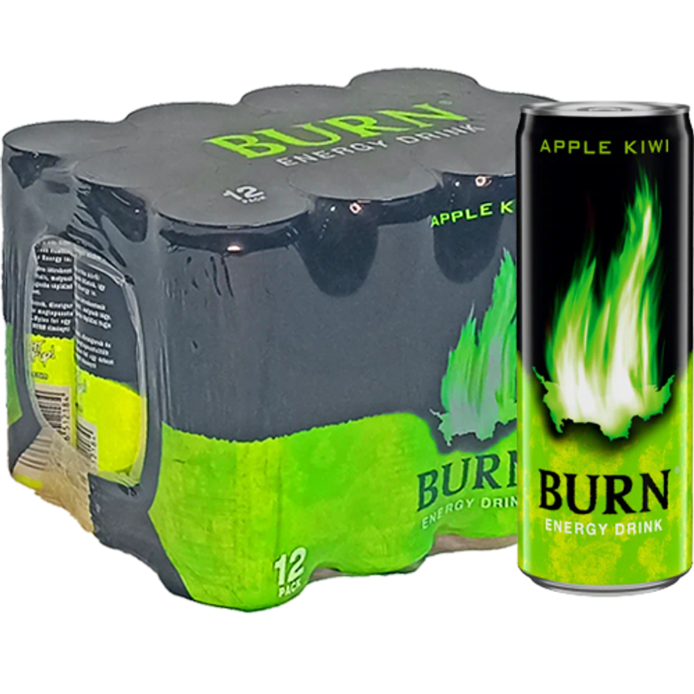 Burn Apple Kiwi energetsko piće 0,25l 12/1 limenka XXL slika 1