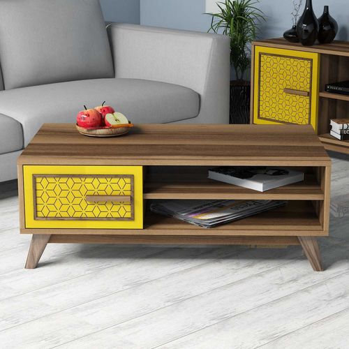 Ayla - Walnut, Yellow Walnut
Yellow Coffee Table slika 1