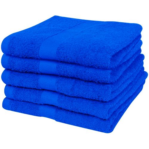 Set pamučnih kupaonskih ručnika 5 kom 500 gsm 100x150cm kraljevski plavi slika 12