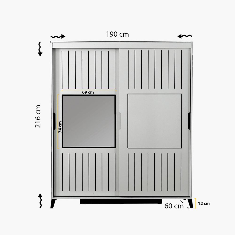 Pasific Home Fuga 190 - Ormar od Hrasta slika 8