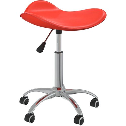 Salonski stolac od umjetne kože crveni slika 19