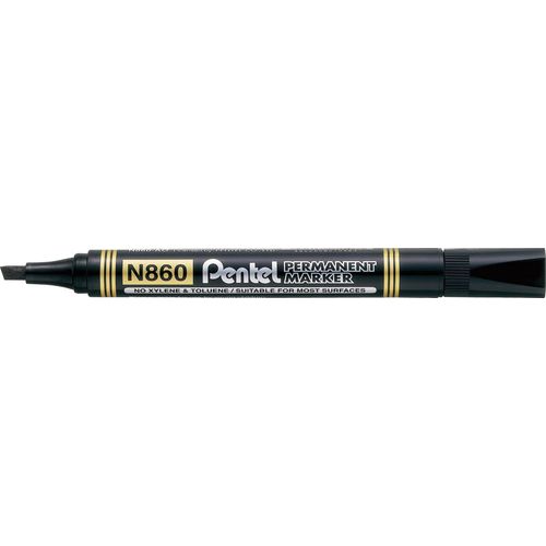 Marker permanentni PENTEL N860-A crni kosi vrh, pakiranje 12/1 slika 1