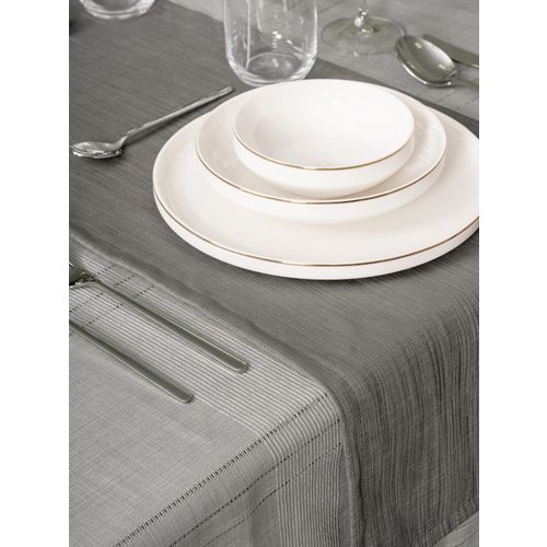 Jasmine 160 - Grey Grey Tablecloth Set (2 Pieces) slika 2