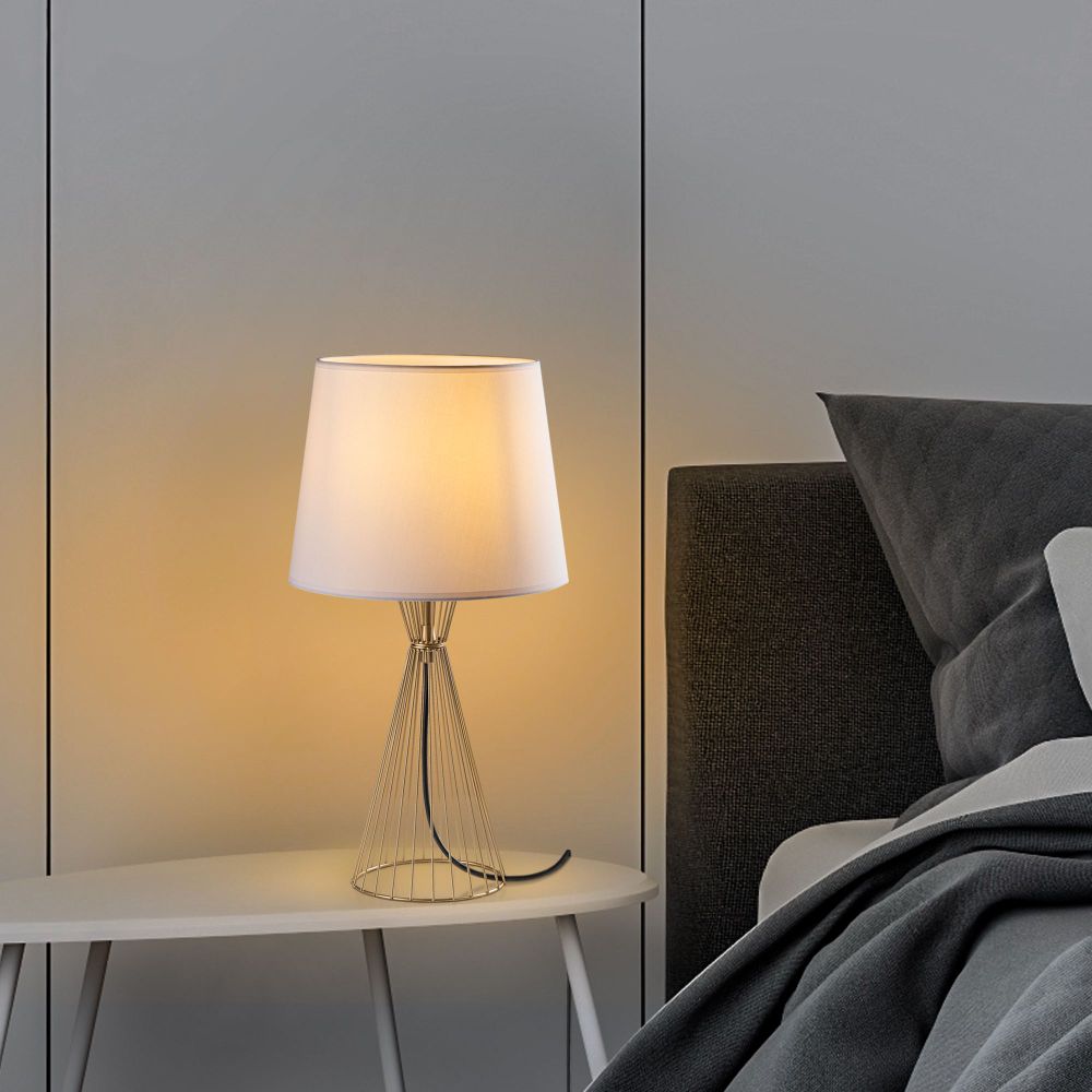 Telıs - 5384 Zlatna i Bijela Stolna Lampa slika 3
