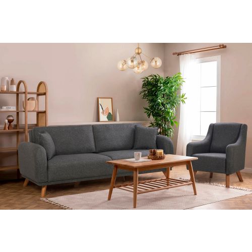 Atelier Del Sofa Hera Set - Antracit Sofa na Razvlačenje slika 2