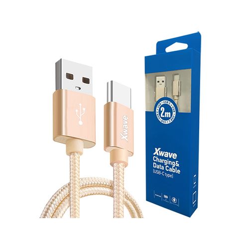 Xwave Kabl USB 3.1 na TIP-C 3.1 muško-muški 2M 3A,AI,upleteni zlatni slika 1