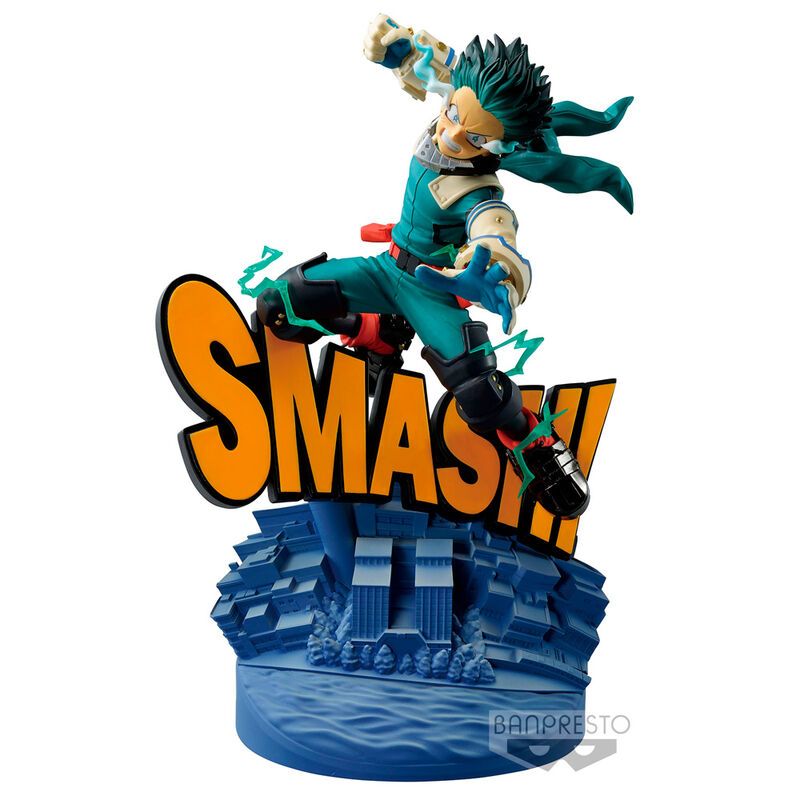 BANPRESTO My Hero Academia Anime Izuku Midoriya Diorama Figura 20cm image