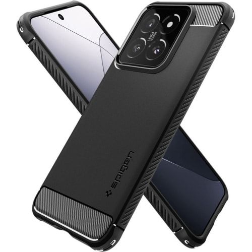 Spigen Rugged Armor maska za Xiaomi 14 - crna slika 6