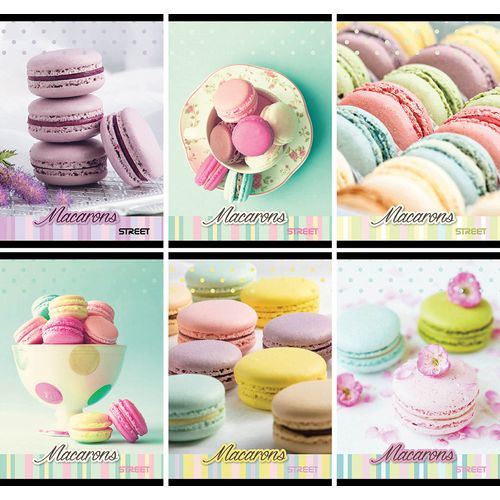 Bilježnica kvadratići, A4,  Street MACARONS, pakiranje 10/1 slika 1