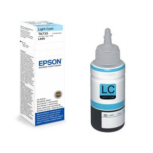 INK JET EPSON T6735 L800 LIGHT CYAN EcoTank 70ml C13T67354A