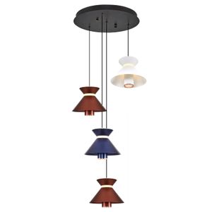 Luster 2803-4A-28 – boje: plava, smeđa, bijela
