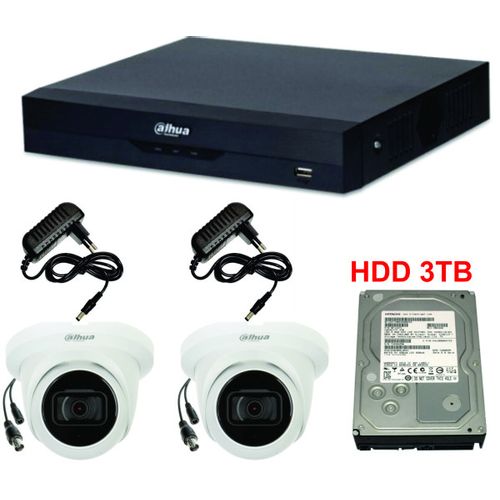 Dahua SET-13 * 2 kamere Full HD dome+dvr+hdd+napajanje 3TB Tehnicki pregled slika 2