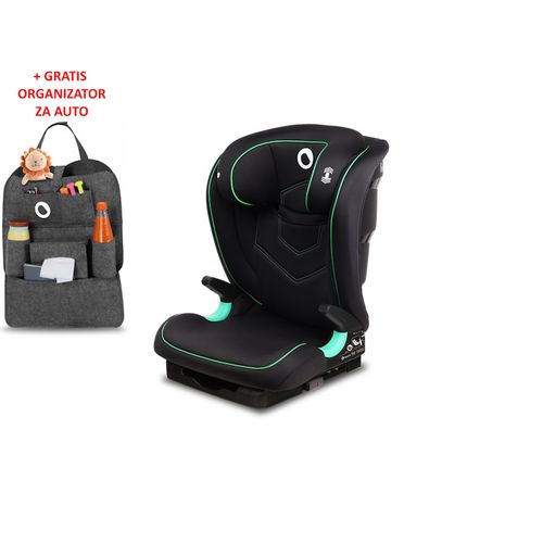 Lionelo i-Size autosjedalica Neal, ISOFIX, 100-150cm, crna + ORGANIZATOR slika 1