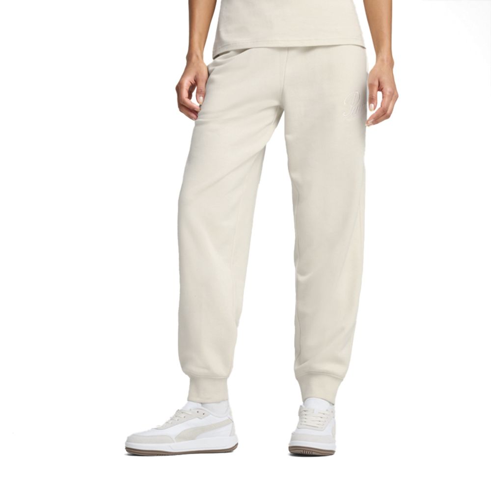 Puma Donji dio trenerke za žene Ess Script Comfort Sweatpants Tr Cl slika 1