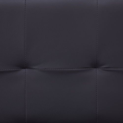 Kauč na razvlačenje od umjetne kože s dva jastuka smeđi slika 28