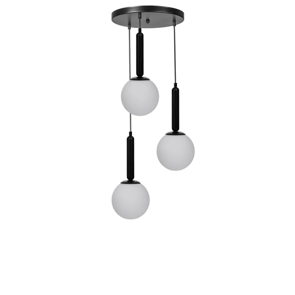 Opviq Luster 000, Bijela, Crna slika 3