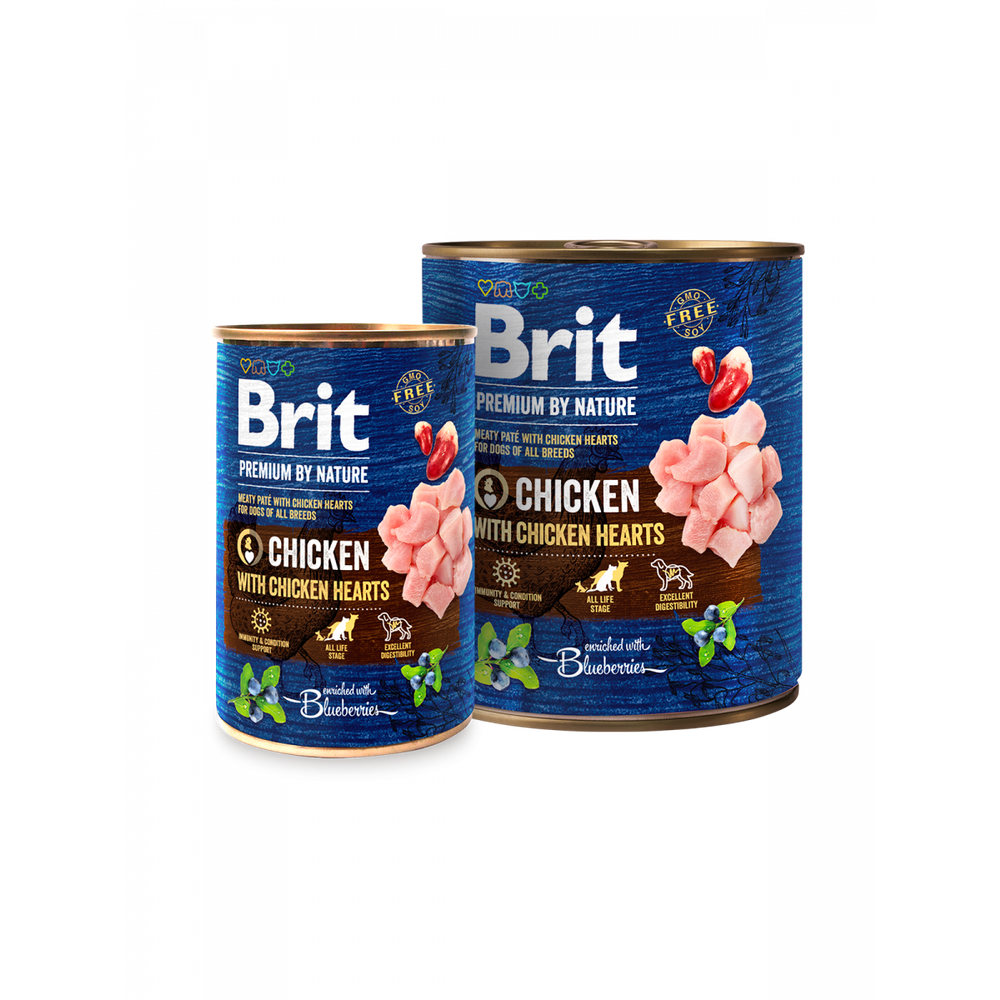 Brit Premium by Nature piletina sa srcima, konzerva slika 1