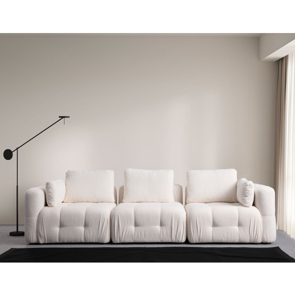 Amaris 3-sjedalna sofa - Bijela slika 1