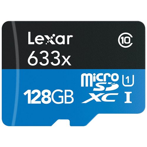 Lexar SD micro 128GB SDHC 633x UHS-I, 100MB/s read 45MB/s write C10 A1 V30 U3 slika 1