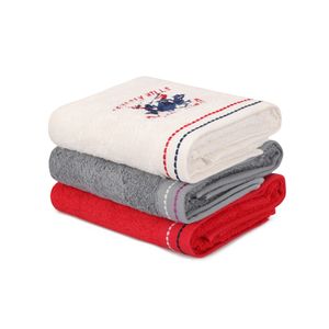 Colourful Cotton Set ručnika (3 komada) 401 , Red, Grey