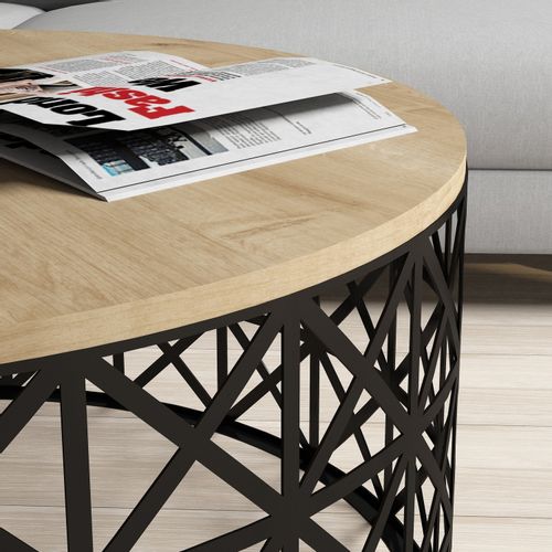 Selin Metal Ferforje - Oak Oak
Black Coffee Table slika 3