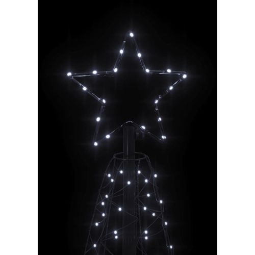 Stožasto božićno drvce hladno bijelo 200 LED žarulja 70x180 cm slika 13
