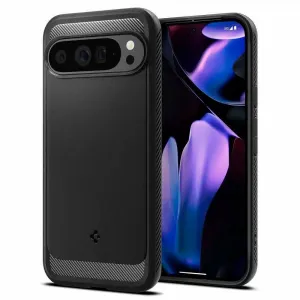 Spigen Rugged Armor maska za GOOGLE Pixel 9 Pro XL – mat crna