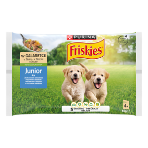 Friskies Junior mokra hrana za pse Piletina 4x85g