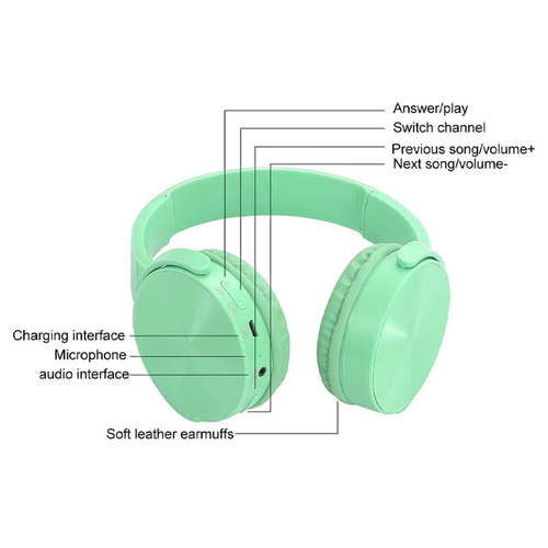 Bluetooth slusalice Sodo MZ-650 zelene slika 6