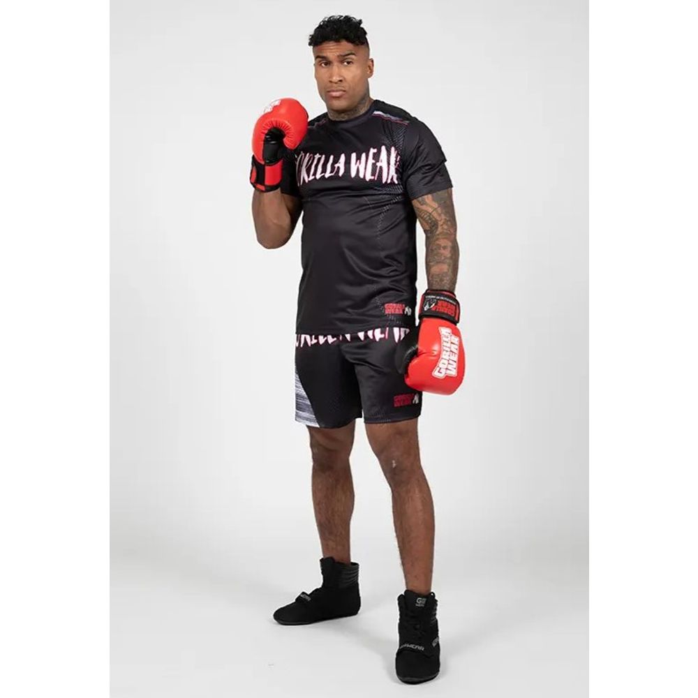 Gorilla Wear CLAYTON Majica, Crno/Crvena slika 5