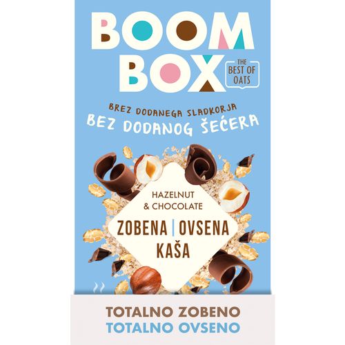 Boom Box Zobena kaša lješnjak-čokolada 300g slika 1