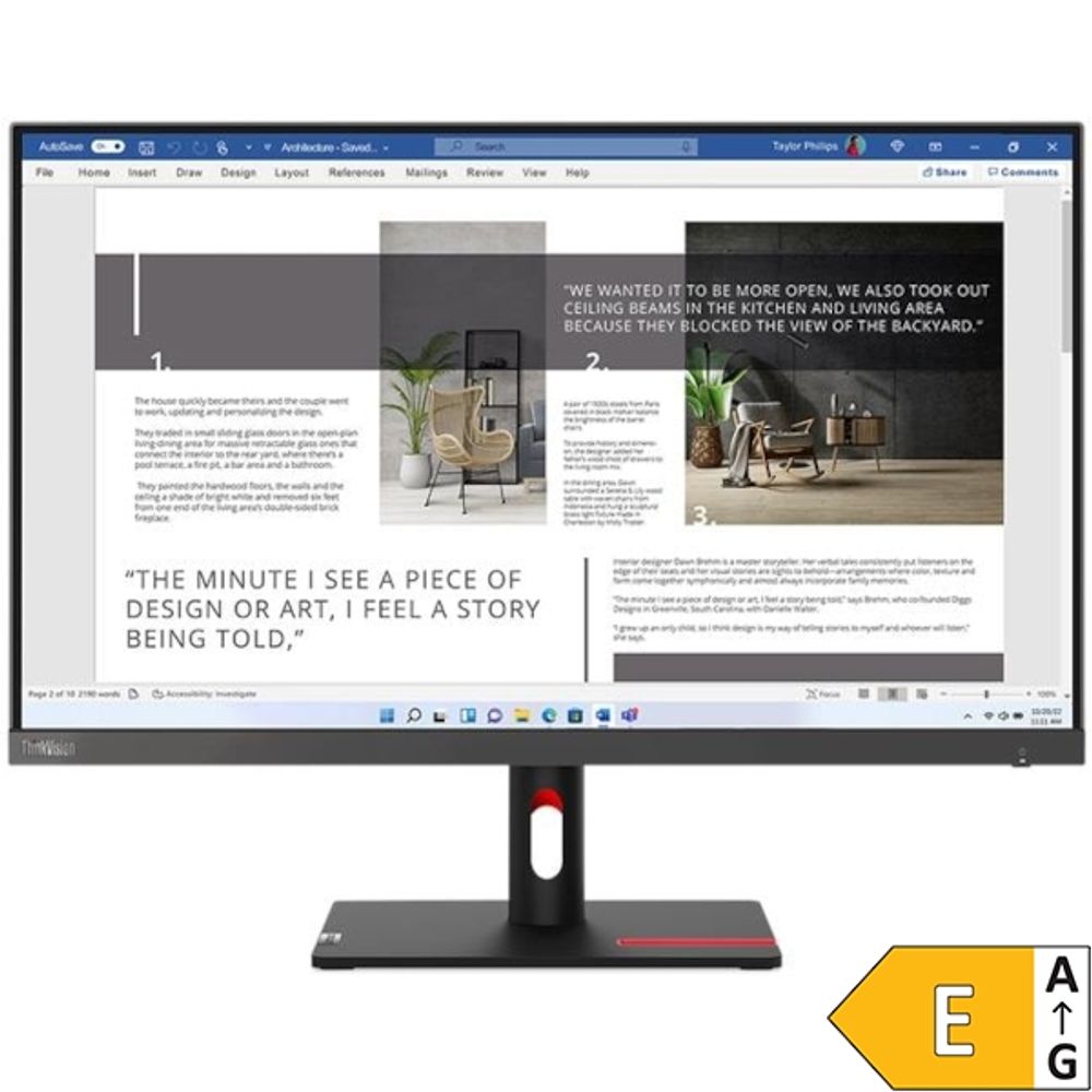 Lenovo monitor ThinkVision S27i-30 27" / WLED / IPS / 100Hz / 4ms (crn) slika 1