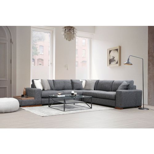 Atelier Del Sofa Kutna garnitura, Antracit, Loop 6 slika 2