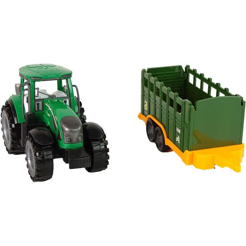 Zeleni traktor s prikolicom za praščiće slika 3