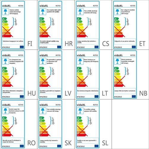 LED Ugradbene Svjetiljke 6 kom 100x100x68 mm slika 2