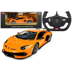 Licencirani auto na daljinsko upravljanje Lamborghini Aventador Rastar 1:14 - narančasti