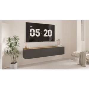 TV Kabinet Montiran na Zid Aspen Antracit
