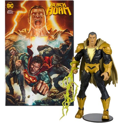 DC Comics Black Adam Comic + Black Adam figure 17cm slika 3