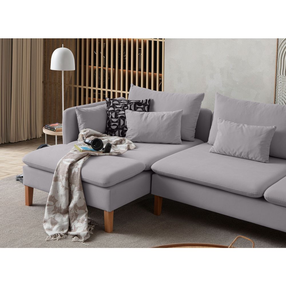 Ugaona Sofa Flexy Relax - Siva slika 4