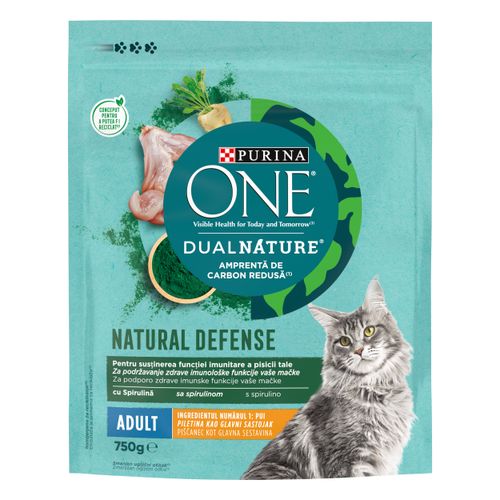 PURINA ONE® DUAL NATURE ADULT Bogata piletinom, 8x750g slika 1