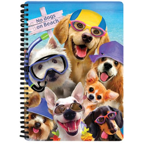EOL Howard Robinson 3D notebook A5 80l - HR - no dogs allowed selfie slika 1